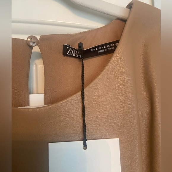 Zara Faux Leather Dress - Picture 2 of 3